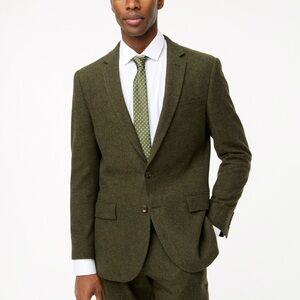 J. Crew Slim-fit Thompson suit jacket in donegal wool blend 40s
Green